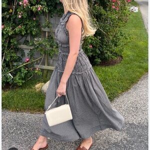 Doen Black and White Gingham Mallory Dress